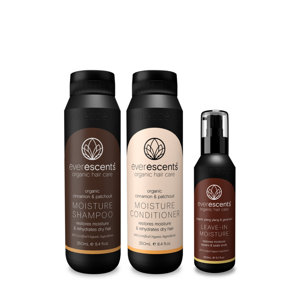 EverEscents Organic Moisture Leave-in Trio