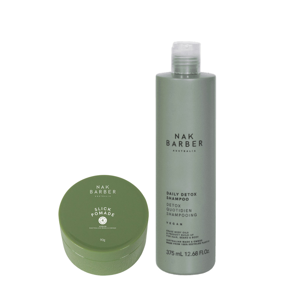 Nak Barber Slick & Clean Duo - styling solution