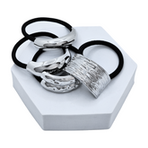 Silver Luxe Geometric Hair Cuff