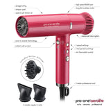 Pro-One Aerolite Hairdryer Pink Diamond