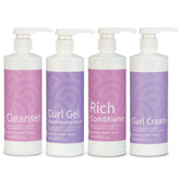 Clever Curl Cleanser, Humid Weather Gel, Rich Conditioner and Curl Cream Quad - Haircare Superstore