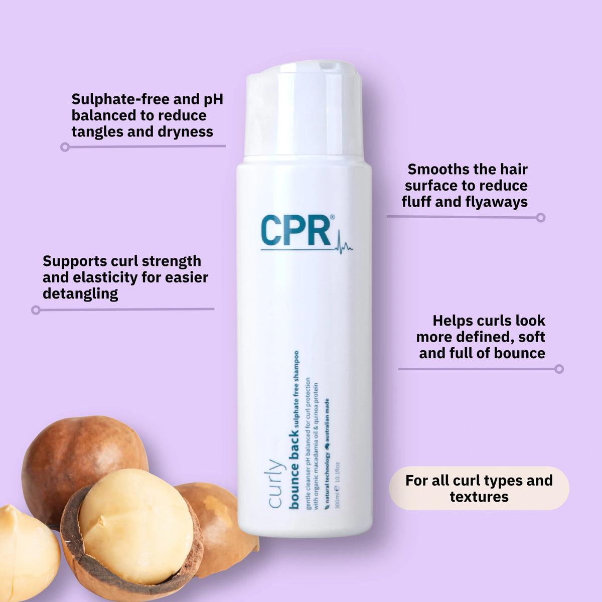 CPR Curly Bounce Back Sulphate Free Shampoo
