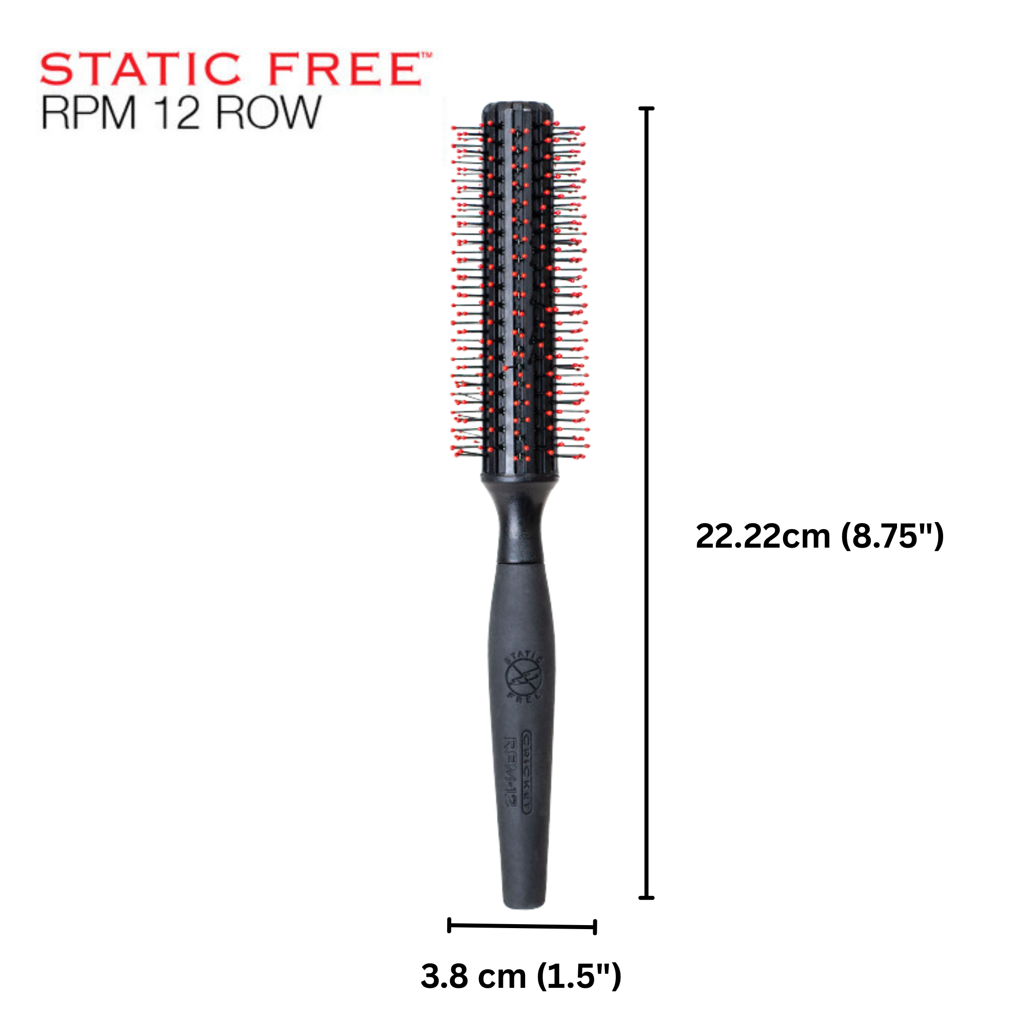 Cricket Static Free RPM 12 Row Brush #708
