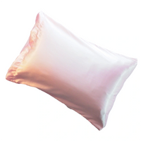 Silky pillowcase with gradient color on a white background