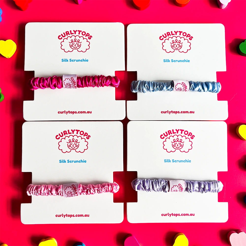 Curlytops Silk Scrunchies | 7 Colours