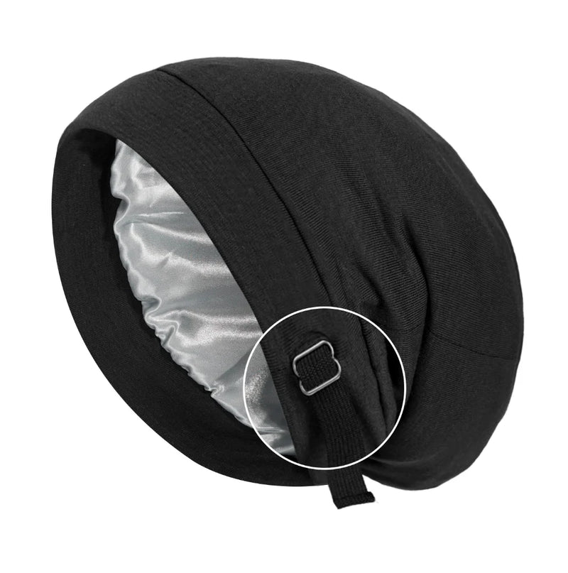 Satin-Lined Sleep Bonnet