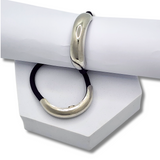 Silver Luxe Geometric Hair Cuff