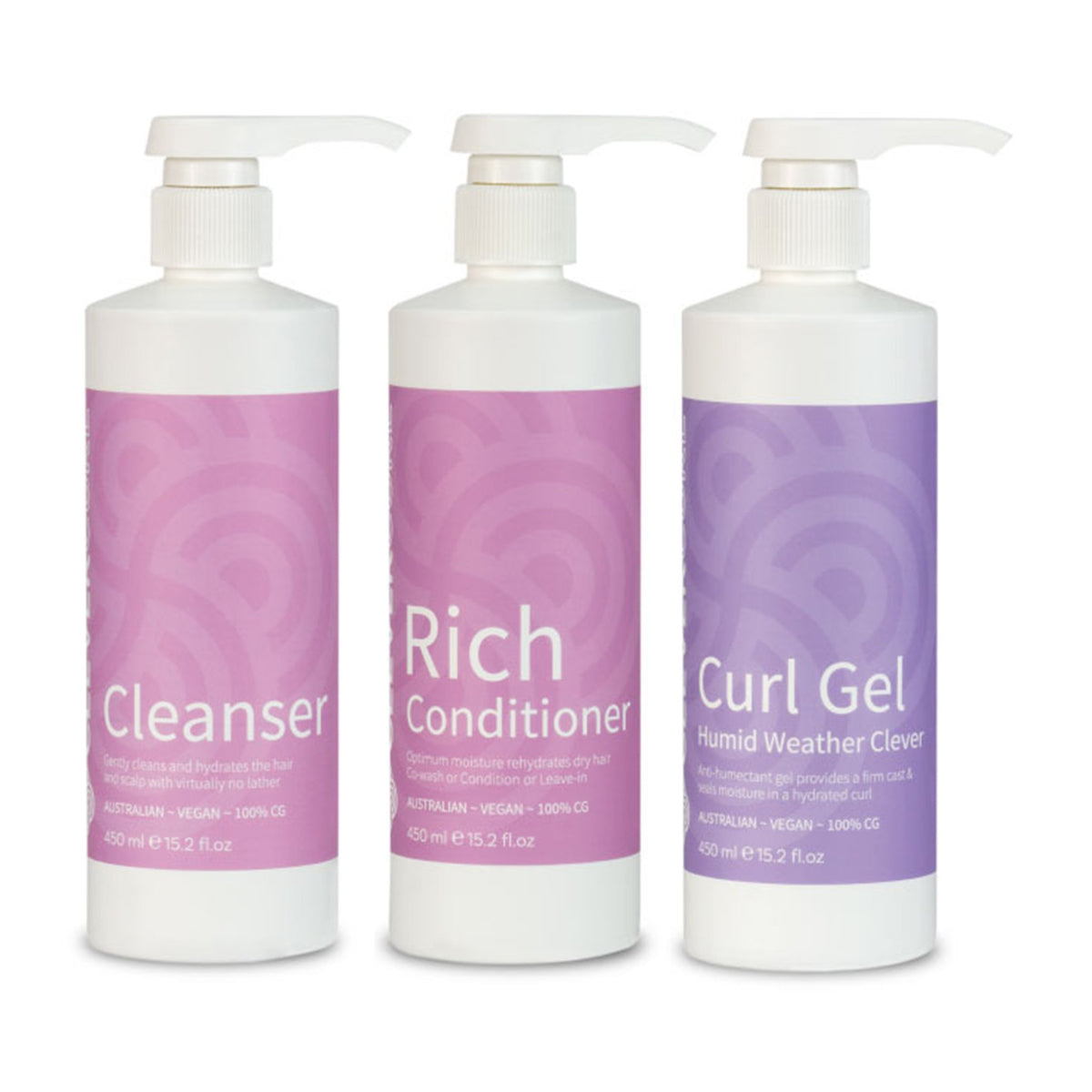 Clever Curl Cleanser, Humid Weather Gel and Rich Conditioner Trio - Haircare Superstore