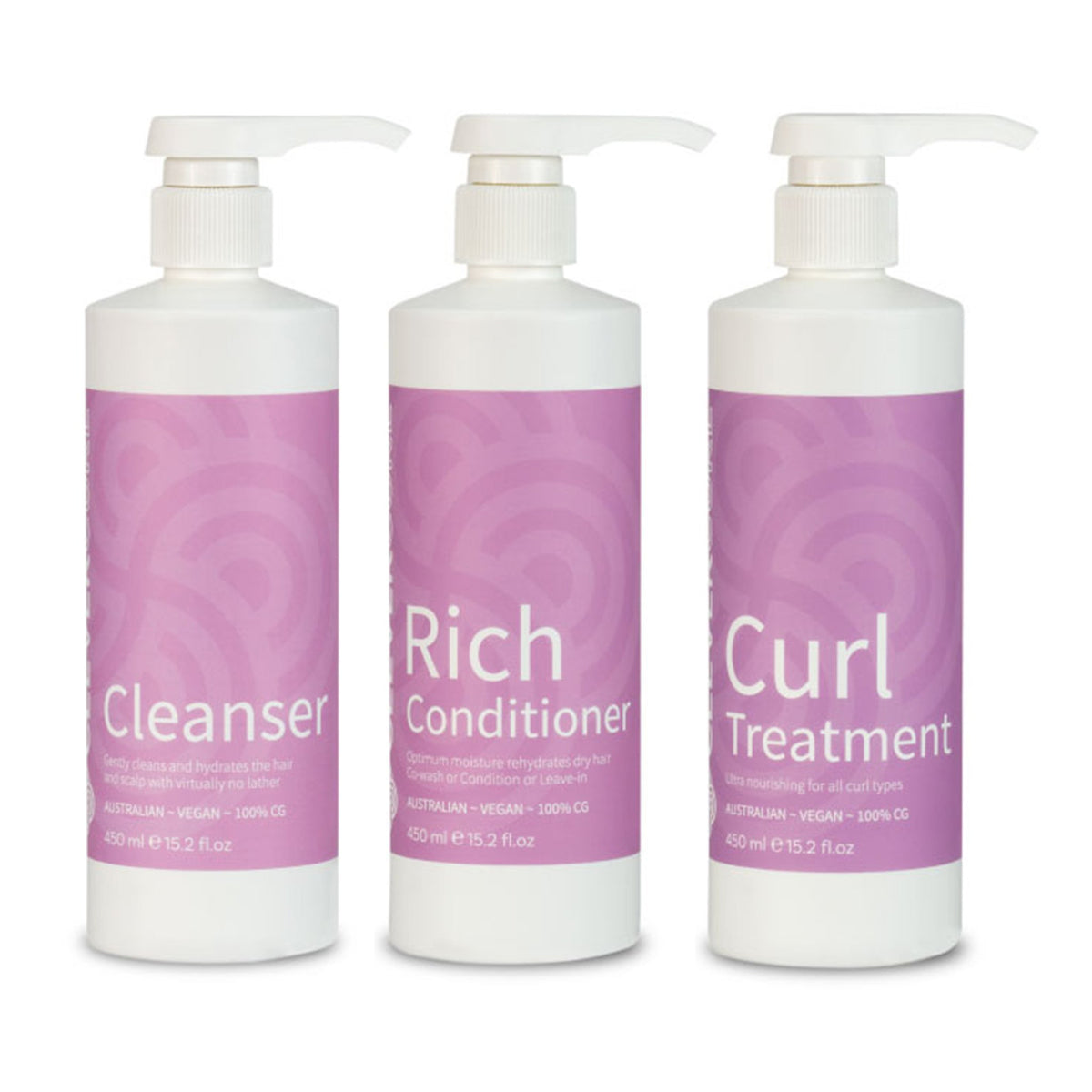 Clever Curl Cleanser, Rich Conditioner and Treatment Trio - Haircare Superstore