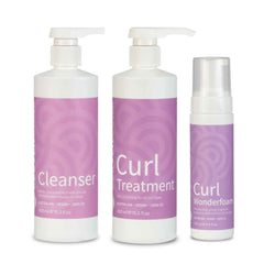 Clever Curl Cleanser, Treatment and Wonderfoam Trio
