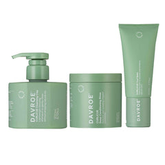 Davroe CURLiCUE Cleansing Clay, Conditioning Rinse and Curl Balm Trio