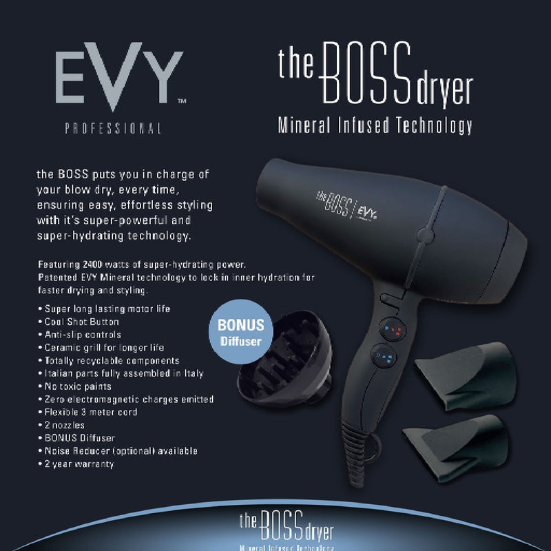 Evy The Boss Dryer Black - Haircare Superstore